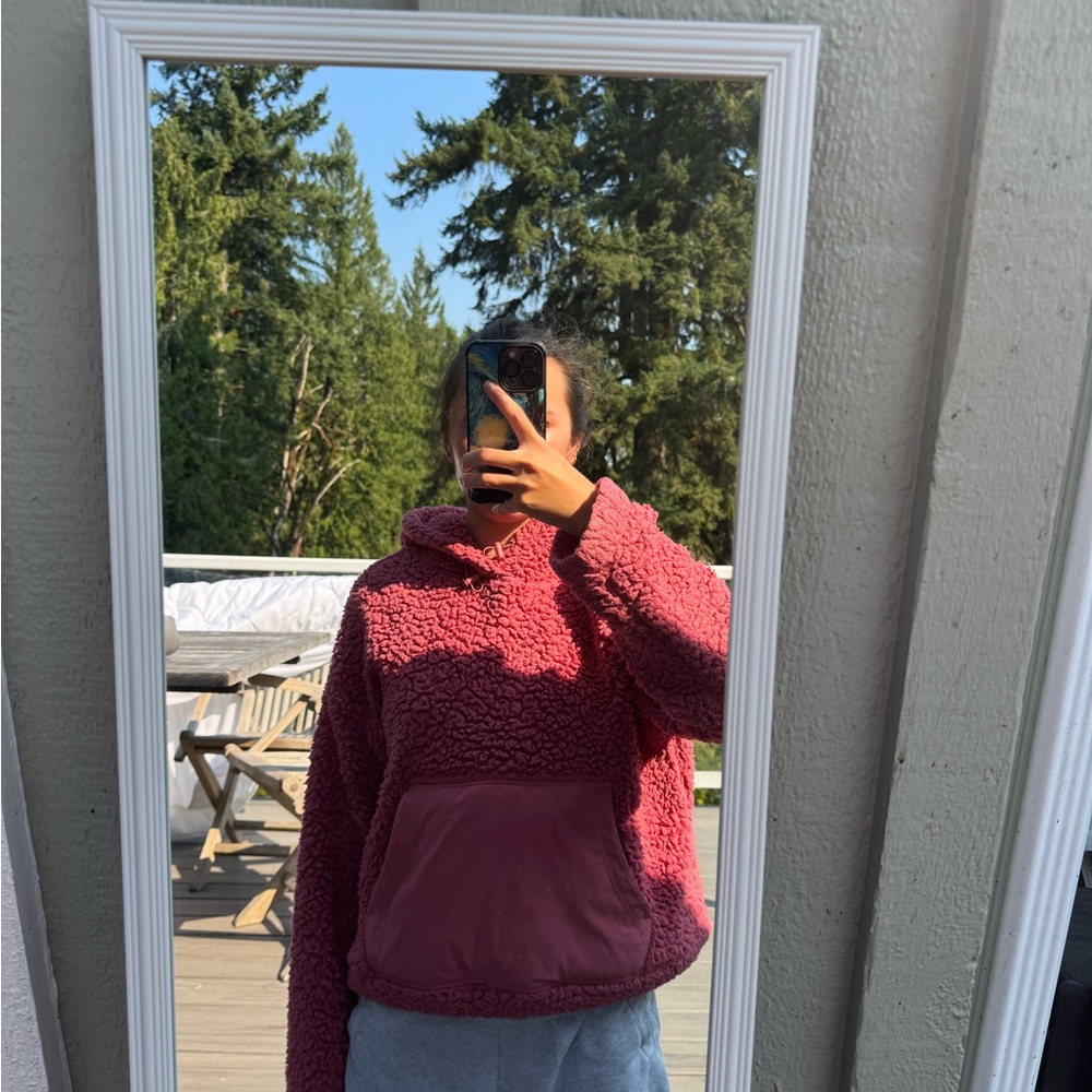 Pink Zella Sherpa sweatshirt